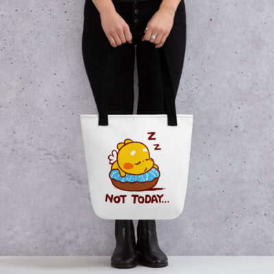 Tote bag – QooBee Sleeping on Donut